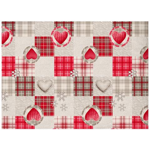 Copripiumino Sacco Piumone Pensieri Delicati Cotone Disegno Love Mountain Singolo Rosso - Foto 2