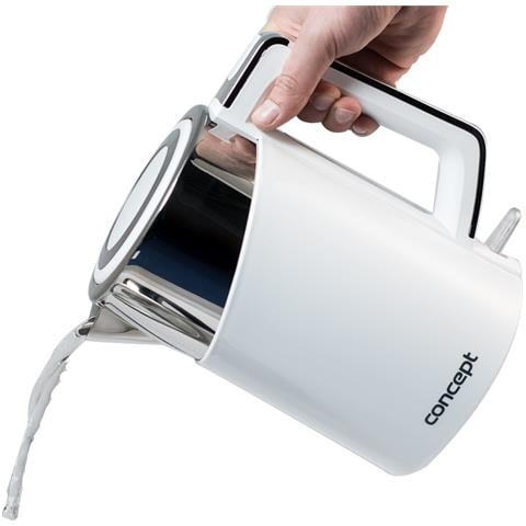 RK3170 bollitore elettrico 1,7 L 2200 W Acciaio inox, Bianco - Foto 2