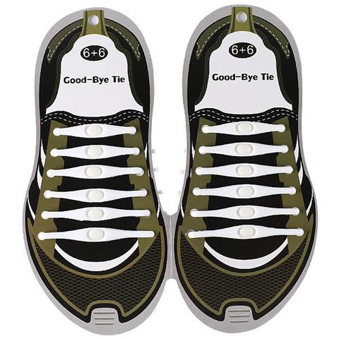 Lacci Per Scarpe In Silicone - Lacci Elastici Senza Lacci Per Scarpe Da Ginnastica White - Foto 1