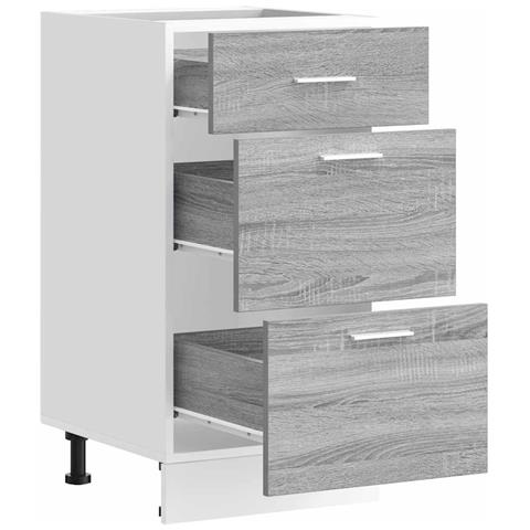 Armadio Inferiore “Lyon” Grigio Sonoma 40x46x81,5 cm - Foto 2