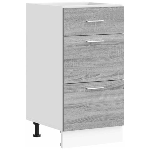 Armadio Inferiore “Lyon” Grigio Sonoma 40x46x81,5 cm - Foto 1