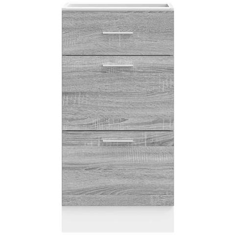 Armadio Inferiore “Lyon” Grigio Sonoma 40x46x81,5 cm - Foto 10