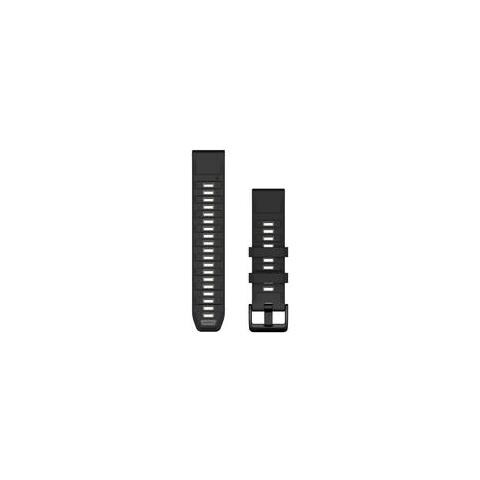 Garmin Quickfit-armband 22 Mm Silikon Schwarz/kieselgrau (010-13392-00) - Foto 1