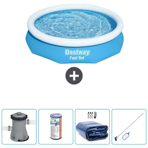 Piscina Fuori Terra - In Giro - 305x66 Cm - Blu - Include Accessori Coordinati Cb54 - Foto 1