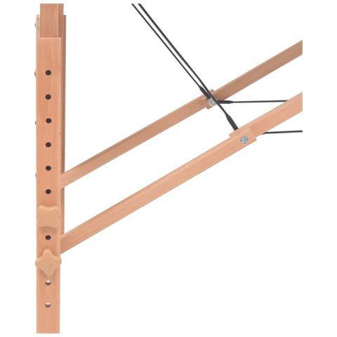 Lusso Casadino -  Set Lettino Massaggio Pieghevole 3 Zone 10 Cm E Sgabello Nero - Foto 8