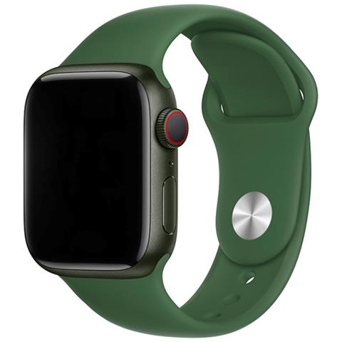 Cinturino Per Apple Watch 42mm / 44mm / 45mm / 49mm Sport In Silicone, Verde - Foto 1