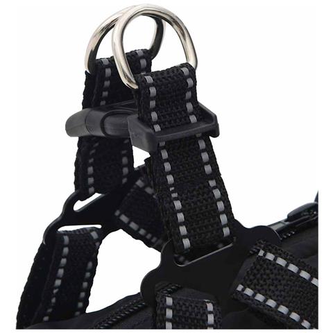Cappotto Cani con Imbracatura Impermeabile Riflettente Nero L36 - Foto 9