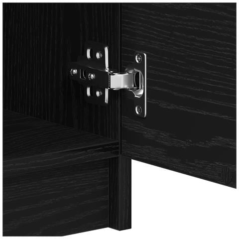 Mobile TV  2 pezzi Nero Rovere 80x35x36,5 cm Legno ingegnerizzato - Foto 9