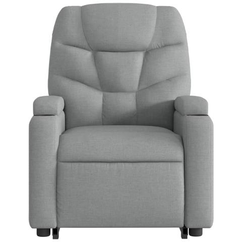 Poltrona Reclinante Alzapersona Elettrica Grigio Chiaro Tessuto - Foto 9