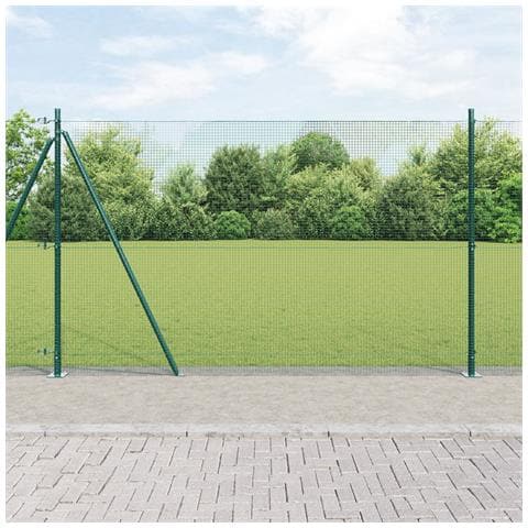 Recinzione Metallica Saldato con Base in Cemento 25 x 1,5 m - Foto 2