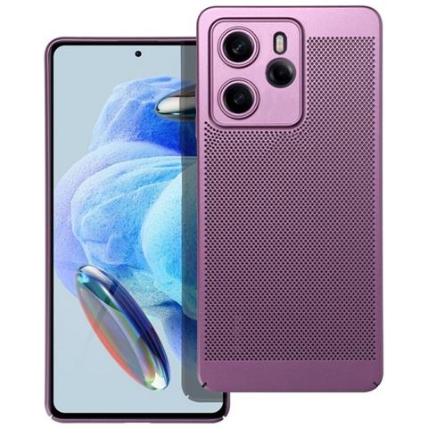 Custodia Back Cover Shell Rigida Antiscivolo Traforata Per Xiaomi Redmi Note 14 4g Purple - Foto 1