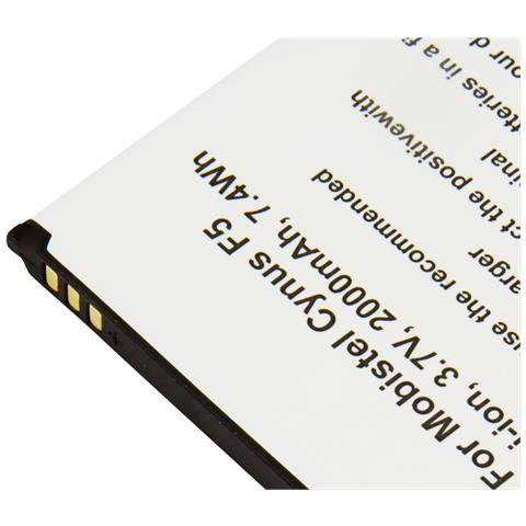 Batteria Di Ricambio Per Smartphone Mobistel Cynus F5 Li-ion 3.7v 2000mah 7.4wh - Foto 2