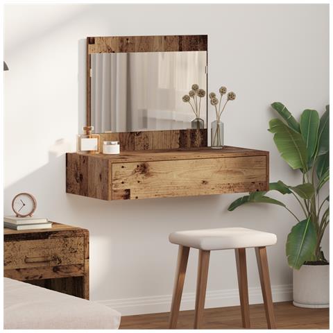 Specchiera da parete Legno antico 83x40x70 cm - Foto 2