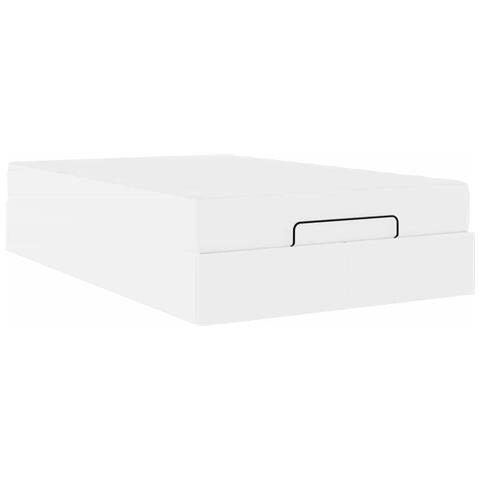 Struttura del letto Bianco Puro 120 x 200 cm Pelle sintetica - Foto 1