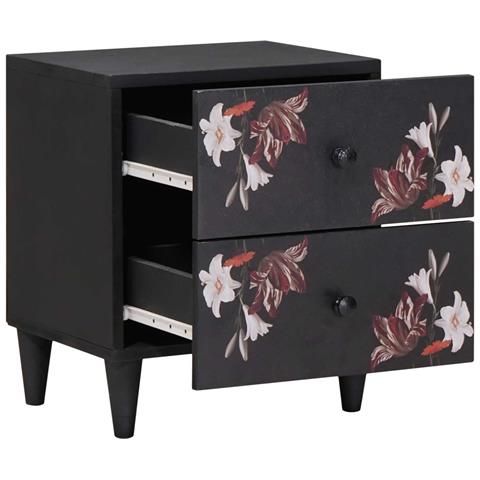 Comodino con cassetto 2 pcs Marrone 40 x 33,5 x 46 cm - Foto 2
