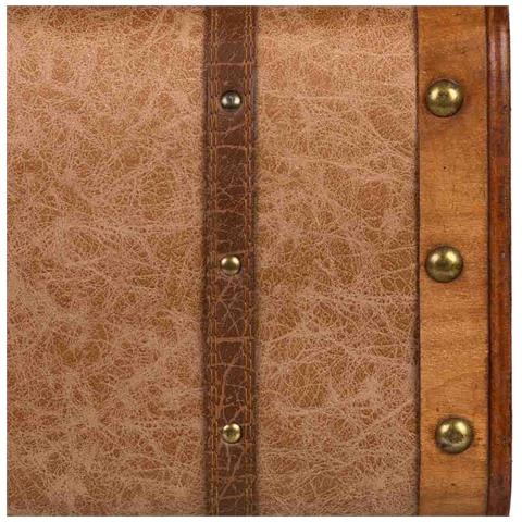 Valigia In Legno Marrone 38x23x13h Cm - Foto 7