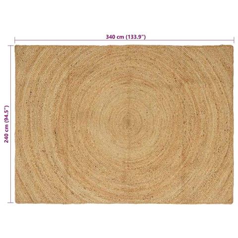 Tappeti per area Rettangolare Marrone 240 x 340 cm Juta - Foto 8