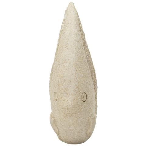 Scultura Pesce Sand In Resina Beige Effetto Sabbia - Foto 2