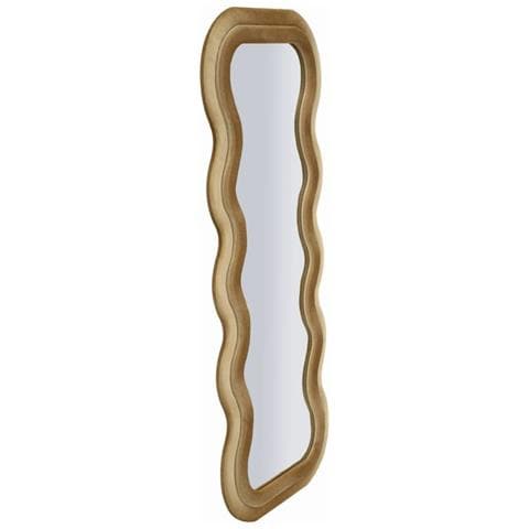 Specchio Con Cornice Onda 1-oro-mdf-60x6x160 Cm - Foto 2