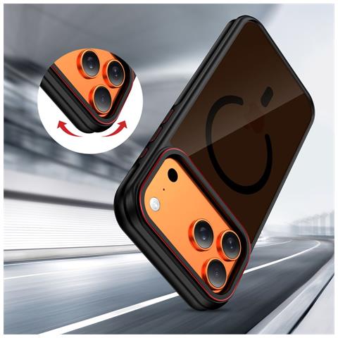 Custodia Iphone 17 Pro Nera E Rossa Maghybrid - Foto 7