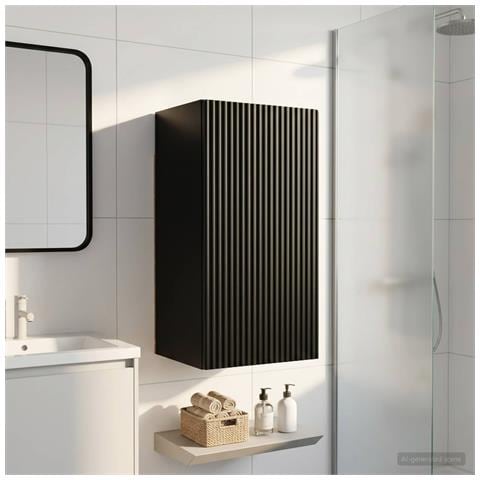 Armadio da bagno a muro ARNHEM Nero 30 x 31 x 59 cm - Foto 2