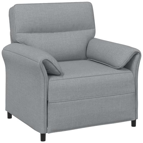 Set di divani 2 pz Grigio Chiaro Tessuto - Foto 9