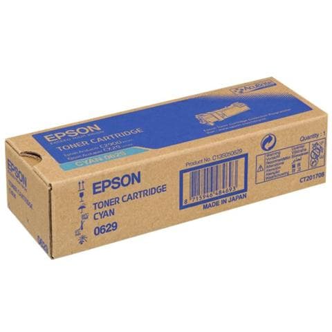 C13S050629 Toner Originale Ciano per Epson C2900DN Capacità 2500 Pagine - Foto 2