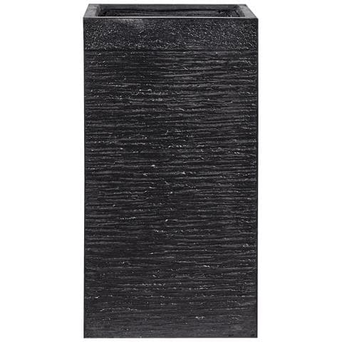 Vaso Da Fiori Rettangolare 40 X 40 X 77 Cm Nero Dion - Foto 25