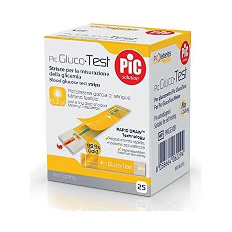 Pic Glucotest - 25 Strisce Reattive Per Il Controllo Della Glicemia - Foto 1