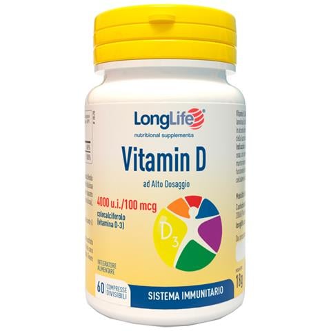 Longlife Vitamin D4000ui 60cpr - Foto 2
