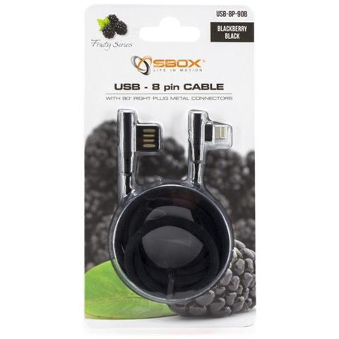 ver Cavo Usb2.0 Angolato 90? Usb / 8pin 1.5m Nero Nero 1,5 Metri - Foto 2