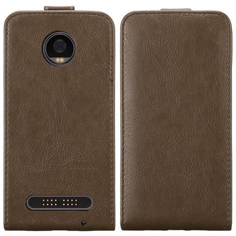 Custodia Compatibile Con Motorola Moto Z2 Play In Bruno Caffè - Coperchio Protettivo In Design Flip Con Chiusura Magnetica - Foto 11