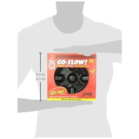 Ciotola Anti-ingozzamento Nera 600 Ml, Nero - Foto 2