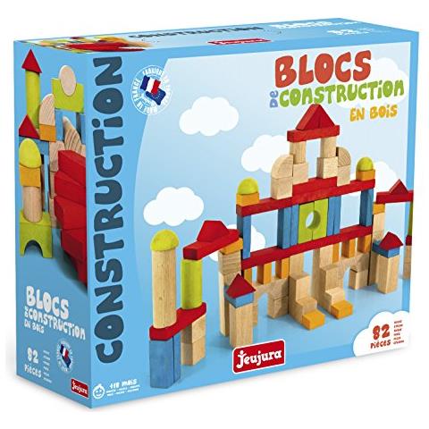 8243 - Costruzione Del Gioco - Blocchi Di Legno - 82 Pezzi - Foto 2
