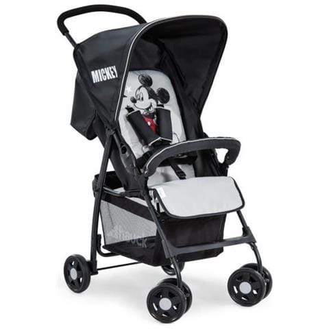 Sport, Passeggino Leggero 5,9 Kg Da 0 Mesi 18kg Chiusura Piccola E Semplice, Posizione Nanna Barra Anteriore, Cesto Tasca Porta Oggetti Nella Cappota, Mickey Stelle (grigio) - Foto 7