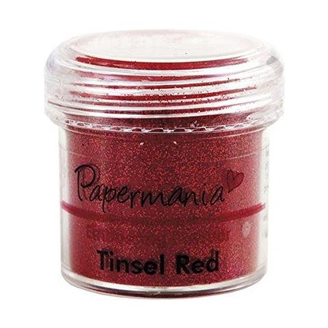 1 Oz Goffratura Polvere Tinsel Rosso - Foto 1