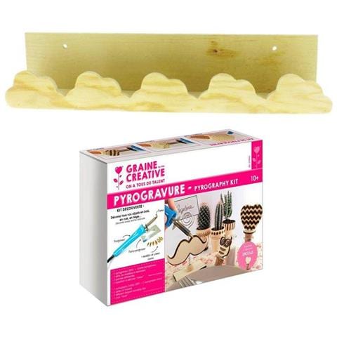 Kit Pirografia + Mensola In Legno Nuage - Foto 1
