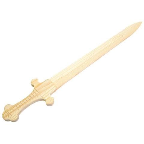 Spada Cavaliere In Legno Da Decorare 50 Cm - Foto 1
