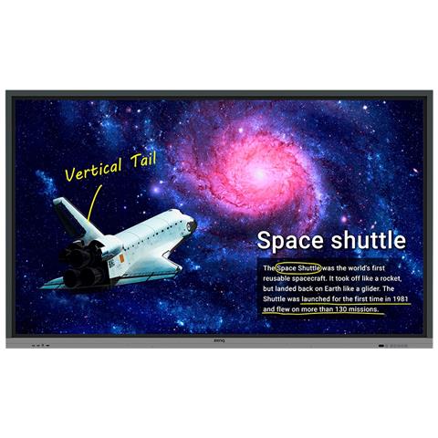 RE8601 Pannello piatto interattivo 2,18 m (86") LED 450 cd /m² 4K Ultra HD Nero Touch screen Processore integrato Android 8.0 18/7 - Foto 1
