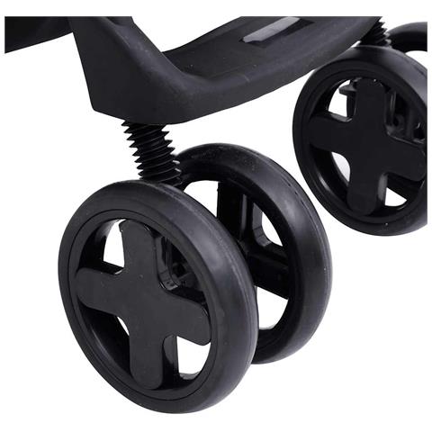 Passeggino 2 In 1 Grigio Chiaro E Nero In Acciaio - Foto 10