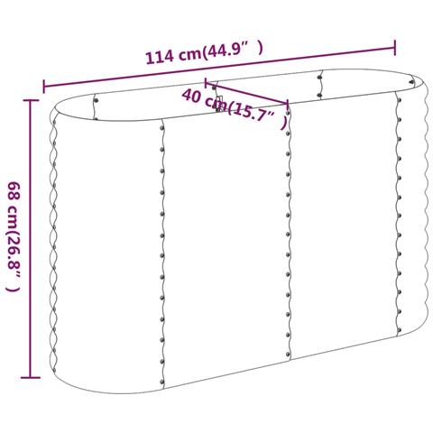 Letto Giardino Acciaio Verniciato a Polvere 114x40x68cm Argento - Foto 2