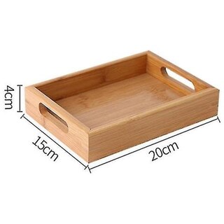 Ciotola Portafrutta Quadrata In Legno Di Acacia – Vassoio Decorativo 15x15 Cm – Fatto A Mano Unico