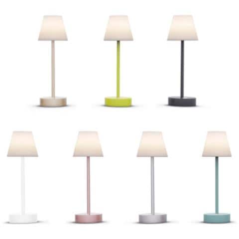 Lampada Da Tavolo Led Lola Slim 30 Batteira Newgarden Antracite 320xø110 Mm Pe - Foto 1