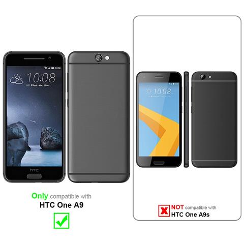 Catena Di Telefoni Cellulari Compatibile Con Htc One A9 In Nero - Coperchio Protettivo In Silicone Con Anelli D'argento, Cinturino In Corda E Custodia Staccabile - Foto 2