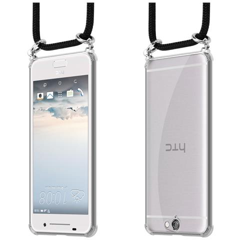 Catena Di Telefoni Cellulari Compatibile Con Htc One A9 In Nero - Coperchio Protettivo In Silicone Con Anelli D'argento, Cinturino In Corda E Custodia Staccabile - Foto 8