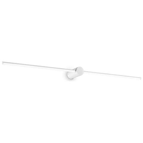 Applique Da Parete Contemporaneo Filo Alluminio Bianco Led 16w 3000k Ip44 - Foto 1