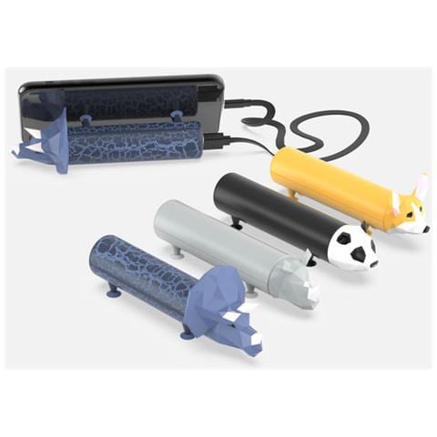 Batteria Esterna 4800mah Dino Compatta E Potente, Blu - Foto 4