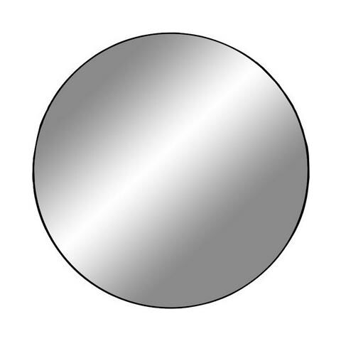 Specchio Con Cornice Jersey - Argento - Metallo - 40x40x0,5 Cm - Foto 1