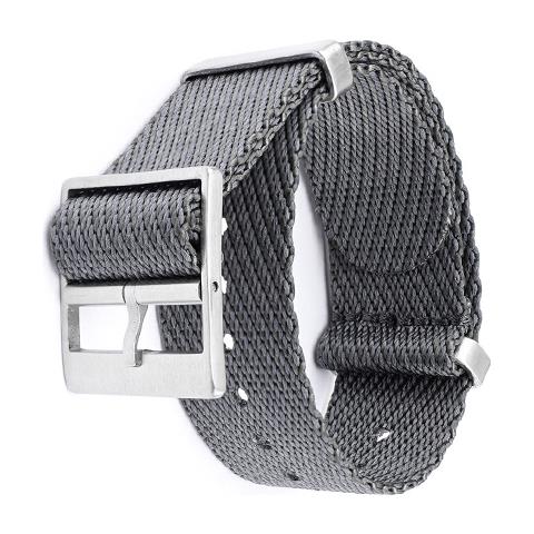 Cinturino Per Orologio In Nylon Per Tudor Heritage Black Bay Grey S - Foto 1