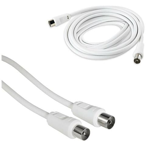 Cavo Antenna Tv Prolunga 5 Mt Rg59 Maschio Femmina Segnale Audio Video - Foto 1